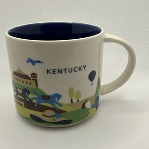 Starbucks  Kentucky You Are Here 2015 Derby Coffee Tea Mug 14 FL OZ 3"